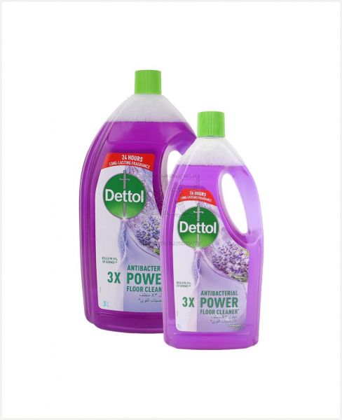 Dettol Multiaction Cleaner 3ltr Lavender + 1ltr Free