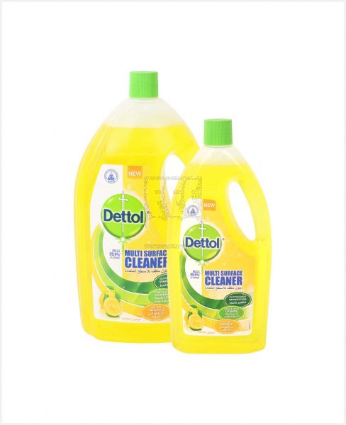 Dettol Multiaction Cleaner 3ltr +Citrus 1ltr Free