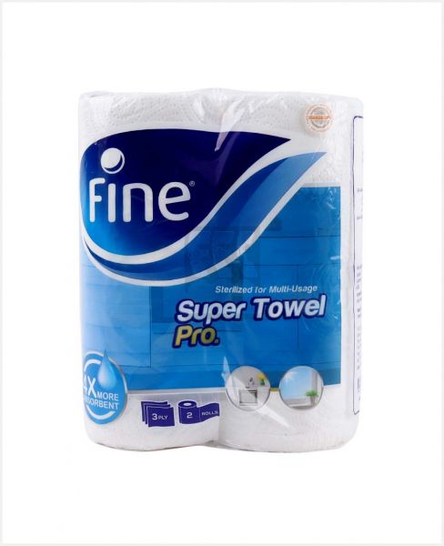 FINE SUPER TOWEL 3PLY 2 ROLL