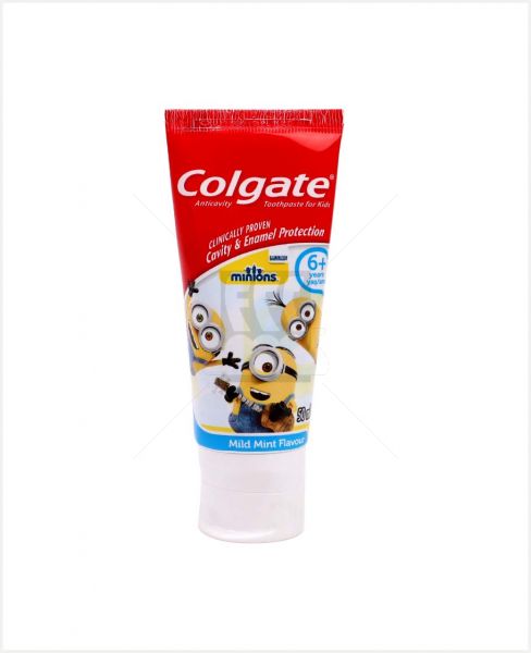 COLGATE KIDS TOOTHPASTE MINIONS 6+YEARS 50ML #CP127-0