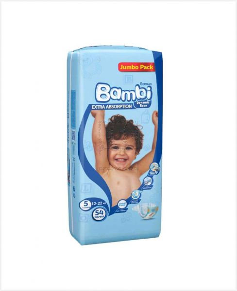 BAMBI BABY DIAPERS X-LARGE JUMBO PACK 54'S