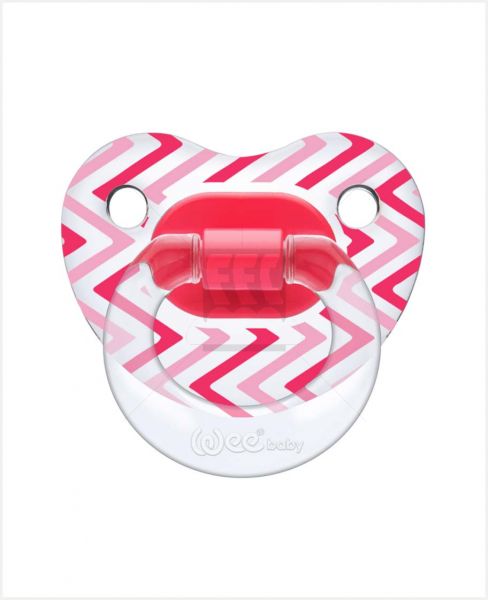 WEE BABY PATTERNED ORTHODONTICAL SOOTHER 6-18M NO.2 #834