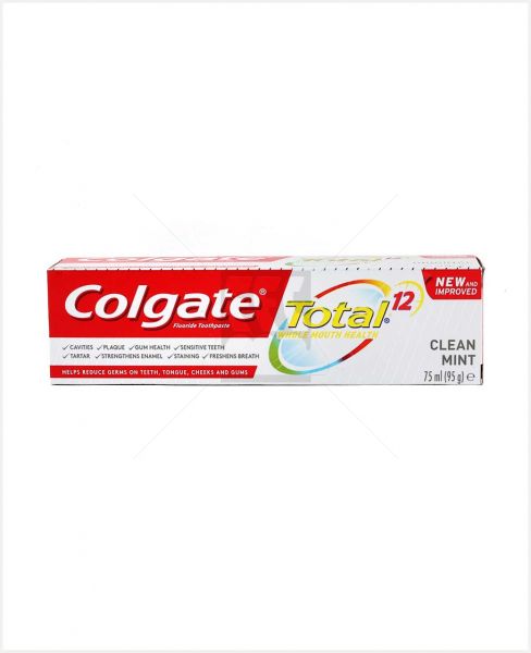 COLGATE TOTAL 12 CLEAN MINT TOOTHPASTE 75ML #CP655-0