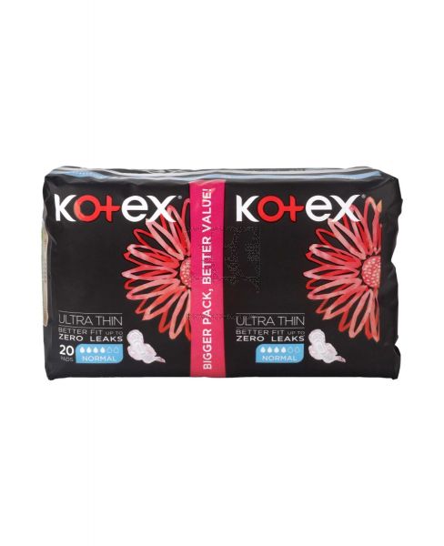 KOTEX ULTRA THIN PADS NORMAL +WINGS 20'S # 61264141