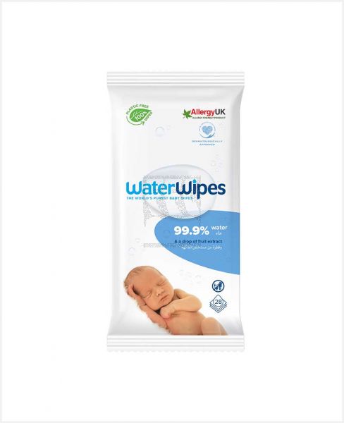 WATERWIPES BABY WIPES 28'S