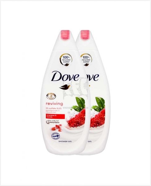 DOVE GO FRESH POMEGRANATE BODYWASH 2X250ML @30%OFF