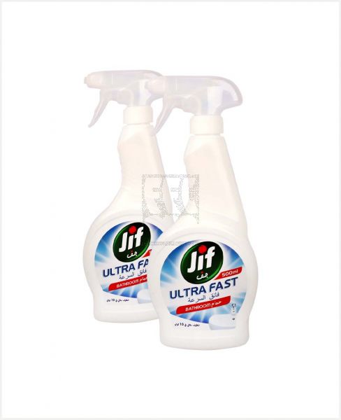 JIF ULTRA FAST BATHROOM CLEANER SPRAY 2SX500ML @ S/PRICE