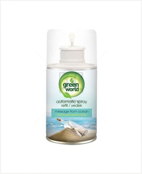 GREEN WORLD AUTOMATIC SPRAY REFILL MESSAGE FROM OCEAN 250ML