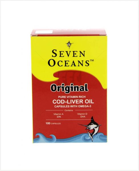 SEVEN OCEANS COD-LIVER OIL CAPSULES 100'S