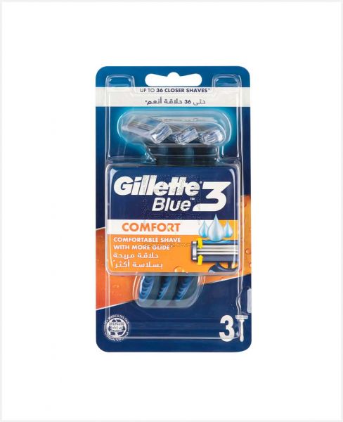 GILLETTE BLUE 3 COMFORT RAZOR 3PCS