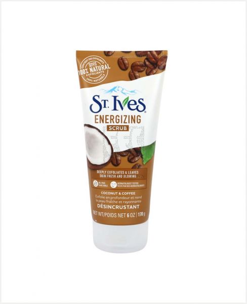 ST. IVES ENERGIZING COCONUT & COFFEE SCRUB 170GM