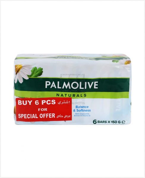 PALMOLIVE NATURALS SOAP WHITE CHAMOMILE&VIT.E 6SX150GM