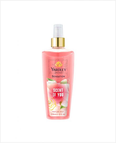 YARDLEY SENSATION SCENT OF YOU PERFUME MIST 236ML