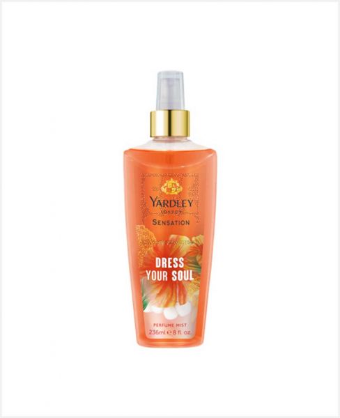 YARDLEY SENSATION DRESS YOU SOUL PERFUME MIST 236ML