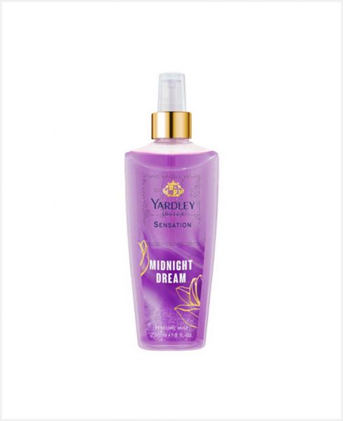 YARDLEY SENSATION MIDNIGHT DREAM PERFUME MIST 236ML