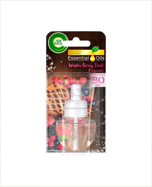 AIR WICK ELECTRICAL PLUG DIFFUSER WINTER BERRY TREAT 19ML
