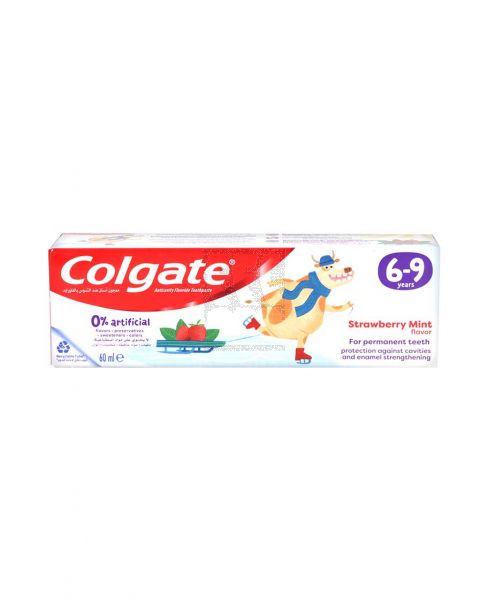 COLGATE KIDS STRAWBERRY MINT FLAVOR TOOTHPASTE 6-9YEARS 60ML