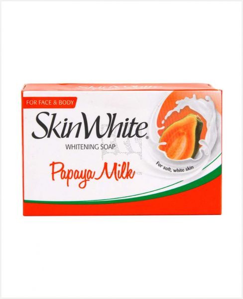 SKIN WHITE WHITENING SOAP PAPAYA MILK 90GM