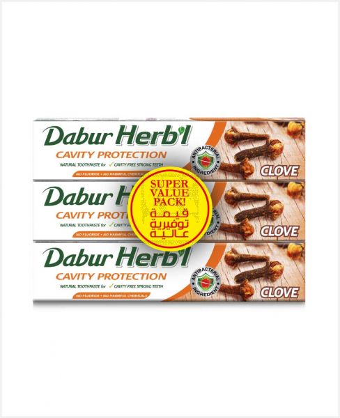 DABUR HERBAL TOOTHPASTE 3X150GM SPECIAL OFFER