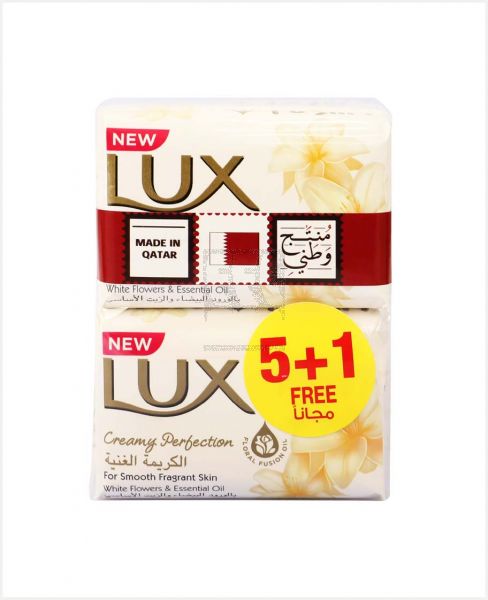 LUX CREAMY PERFECTION SOAP BAR 120GM 5+1 FREE