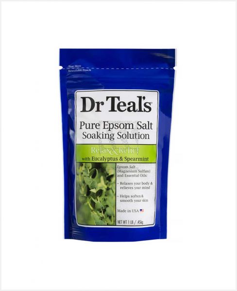 DR TEAL'S PURE EPSOM SALT RELAX AND RELIEF 450GM