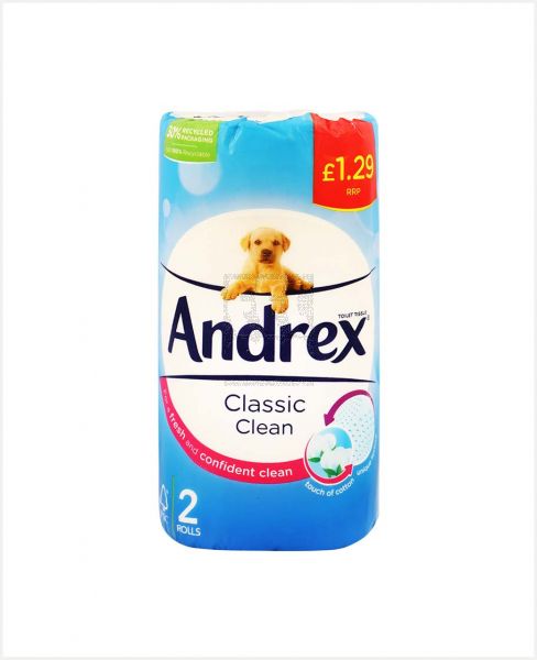 ANDREX CLASSIC CLEAN TOILET TISSUE 2PCS