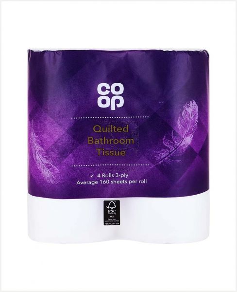 CO OP QUILTED BATHROOM TISSUE 2PLY 4PCS