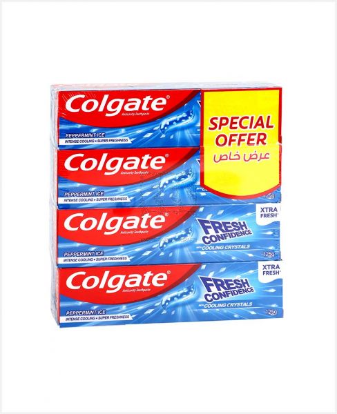 COLGATE FRESH CONFIDENCE COOLING CRYSTAL (BLUE) 4X95ML