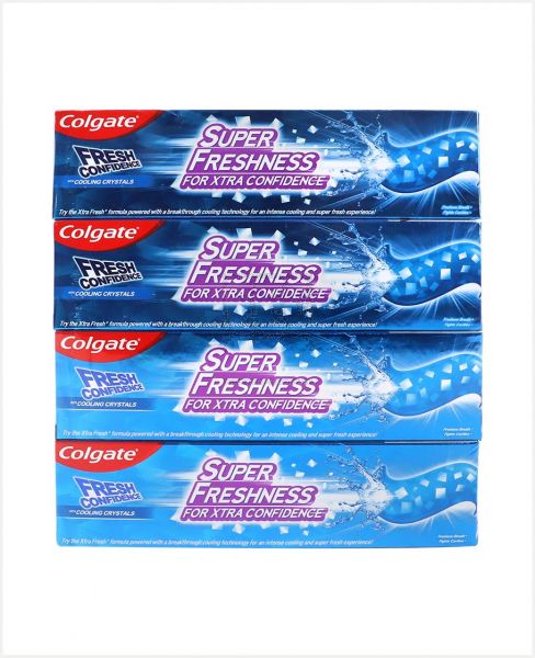 COLGATE FRESH CONFIDENCE COOLING CRYSTAL (BLUE) 4X95ML