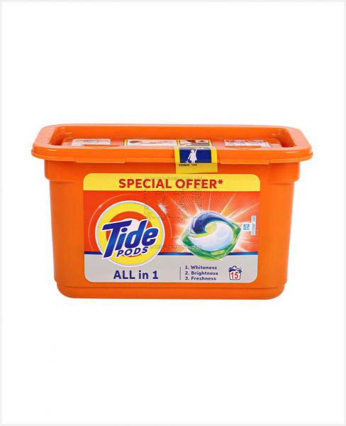 TIDE PODS ALL IN 1 (15X22.5GM) 378GM OFFER