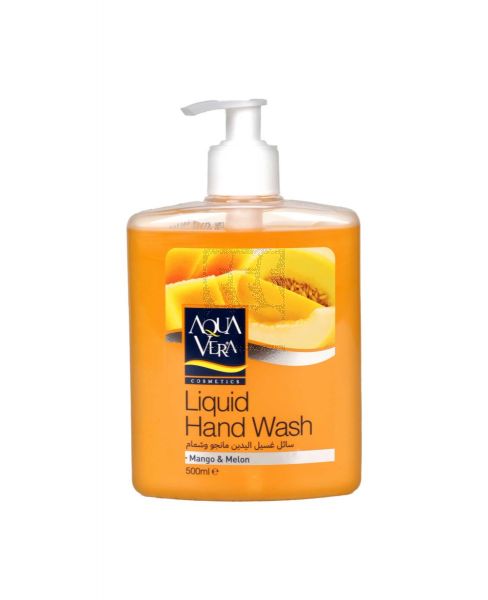 AQUA VERA LIQUID HAND WASH MANGO AND MELON 500ML