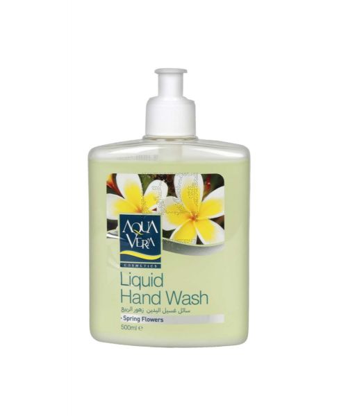 AQUA VERA LIQUID HAND WASH SPRING FLOWERS 500ML