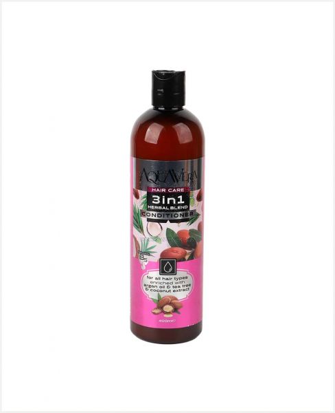 AQUA VERA 3 IN 1 HERBAL BLEND CONDITIONER 400ML