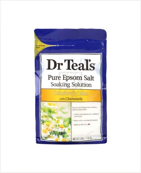 DR TEAL'S PURE EPSOM SALT COMFORT &CALM WITH CAMOMILE 1360GM