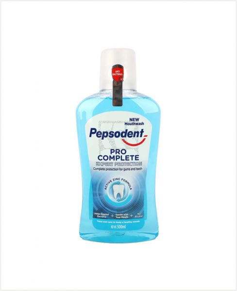 PEPSODENT PRO COMPLETE MOUTHWASH 500ML