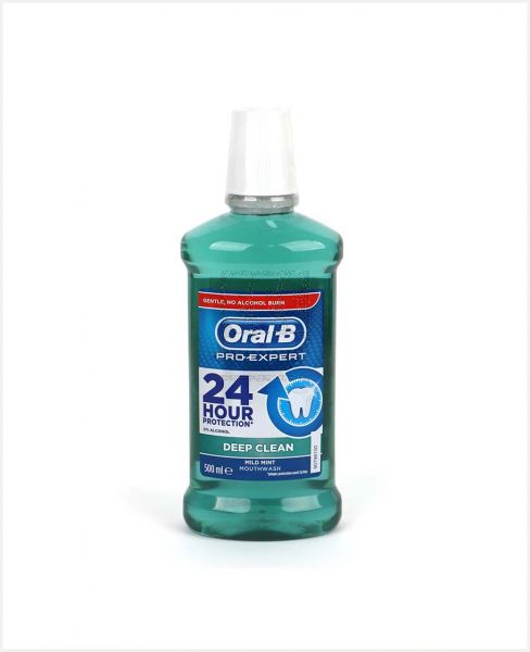 ORAL-B PRO-EXPERT STRONG TEETH MINT MOUTHWASH 500ML PROMO