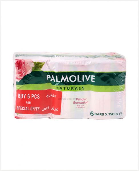 PALMOLIVE NATURALS SOAP MILK & ROSE PETALS 6SX150GM PROMO