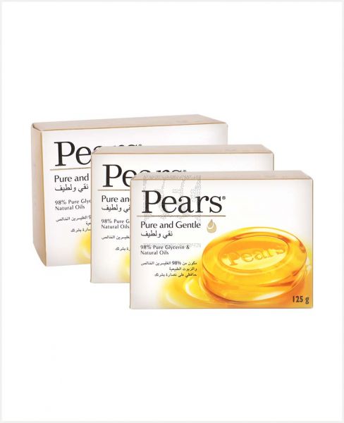 PEARS PURE & GENTLE SOAP (AMBER) 125GM (3+1FREE)
