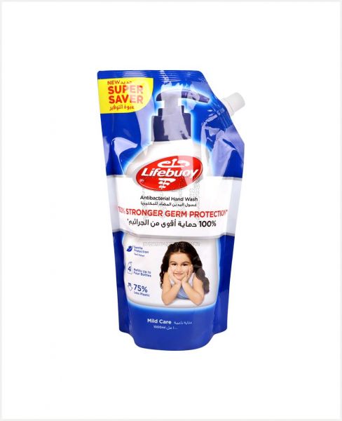 LIFEBUOY ANTIBACTERIAL HAND WASH MILD CARE POUCH 1000ML