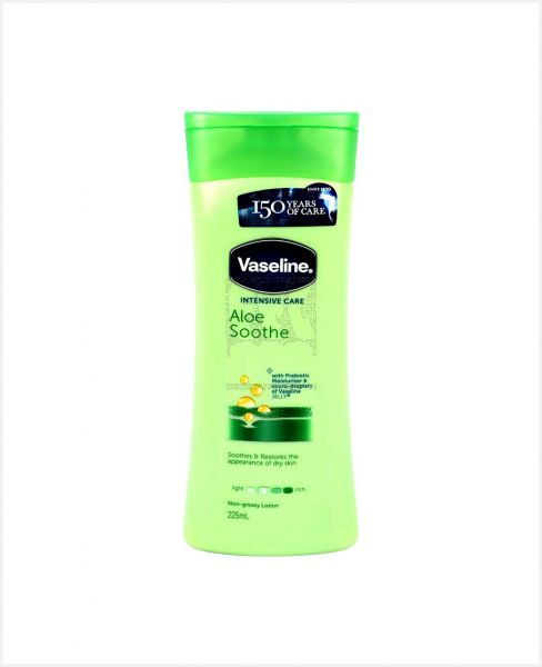 VASELINE INTENSIVE CARE ALOE SOOTHE BODY LOTION 225ML