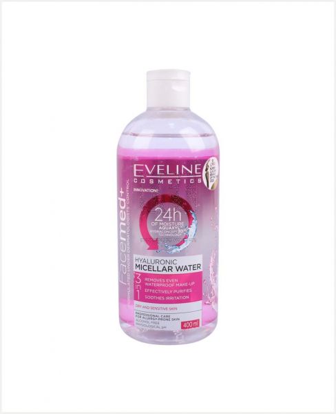 EVELINE FACEMED+ HYALURONIC MICELLAR WATER 400ML