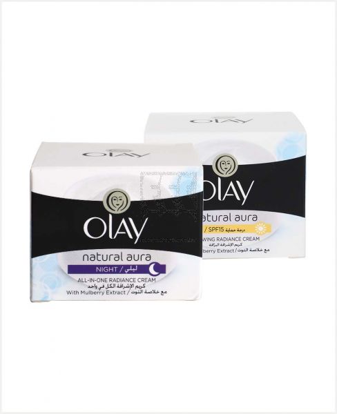 OLAY NATURAL WHITE HEALTHY FAIRNES DAY CRM50GM+NIGHT CRM50GM