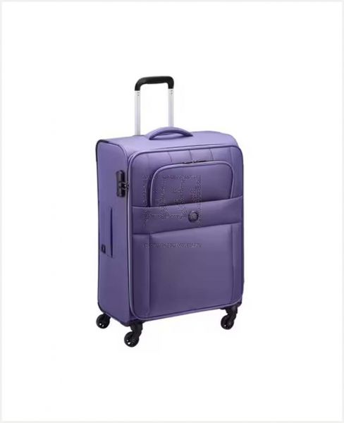 DELSEY CUZCO 4WHEEL SOFT TROLLEY LAVENDER 55CM