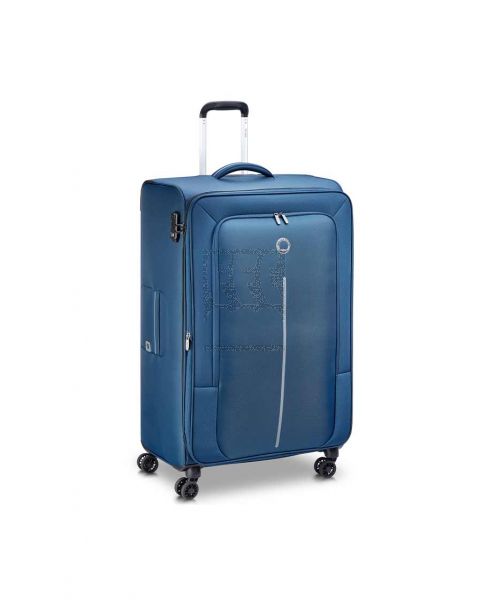 DELSEY CARACAS SOFT TROLLEY 4W NIGHT BLUE 71CM
