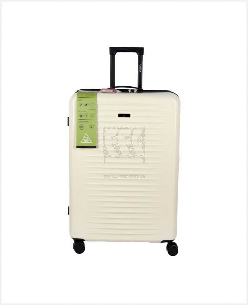 FLIEGER ABS 4 WHEEL HARD TROLLEY WHITE 20INCH 1031