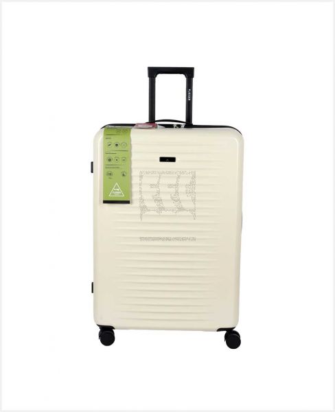 FLIEGER ABS 4 WHEEL HARD TROLLEY WHITE 24INCH 1031