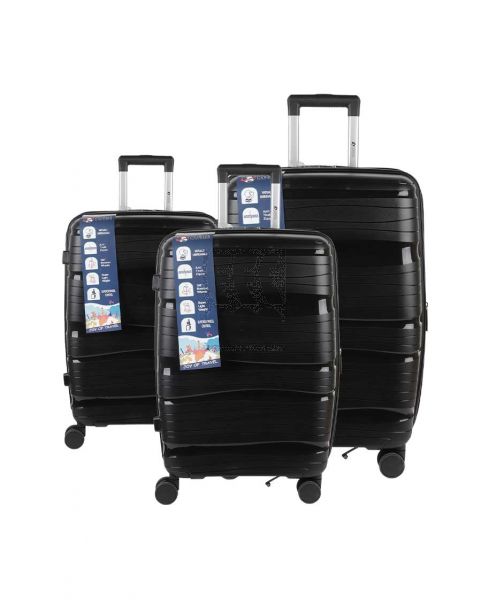 AMERICAN CARRIER PP HARD TROLLEY 3PCS SET