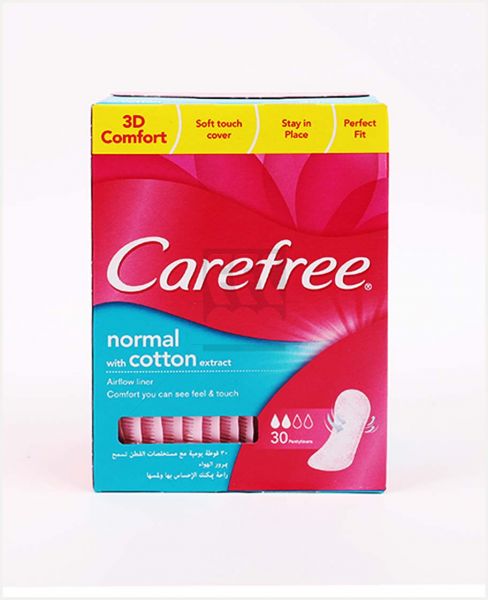 CAREFREE WITH COTTON EXTRACT PAD 30'S