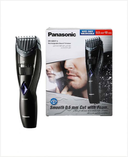 PANASONIC WET AND DRY RECHARGEABLE BEARD TRIMMER ER-GB37