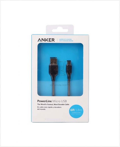 ANKER POWERLINE MICRO USB 6FT 1.8M A8133